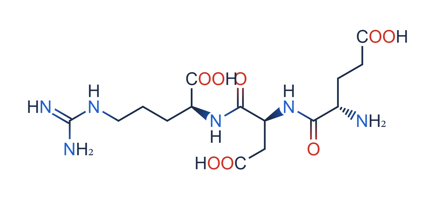 Chemical structure of Pinealon (EDR tripeptide)