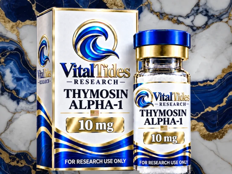 Vital Tides Immunology Research research peptides: Thymosin Alpha-1 10 mg box and vial